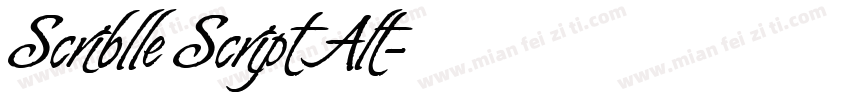 Scriblle Script Alt字体转换